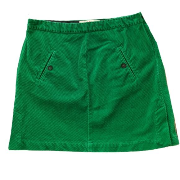 Tommy Hilfiger Stretch Green Corduroy Skirt 10 - Picture 1 of 7